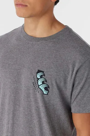 Oneill Men's Native Born Tee Heather Grey pic 5 | SoHa Surf Shop