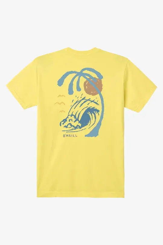 Oneill Men's Raw Power Tee Maize pic 1 | SoHa Surf Shop