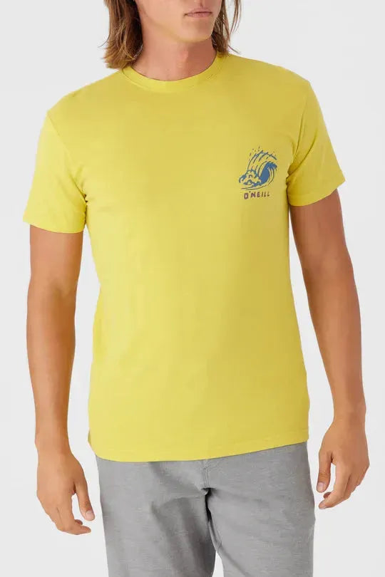 Oneill Men's Raw Power Tee Maize pic 2 | SoHa Surf Shop