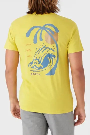 Oneill Men's Raw Power Tee Maize pic 4 | SoHa Surf Shop
