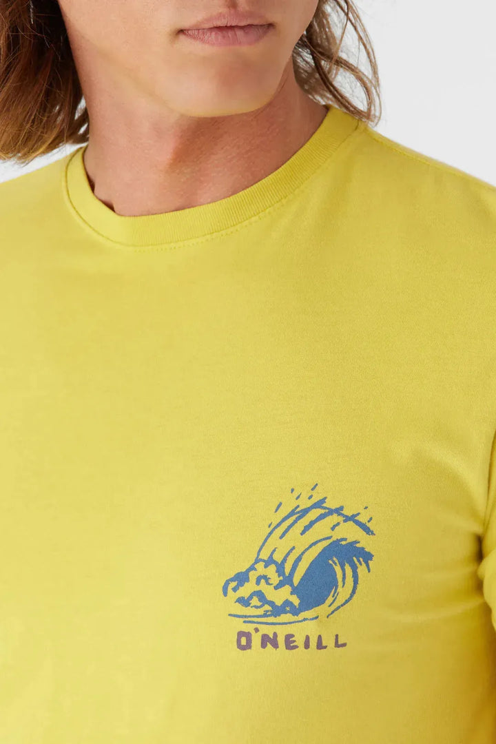 Oneill Men's Raw Power Tee Maize pic 5 | SoHa Surf Shop