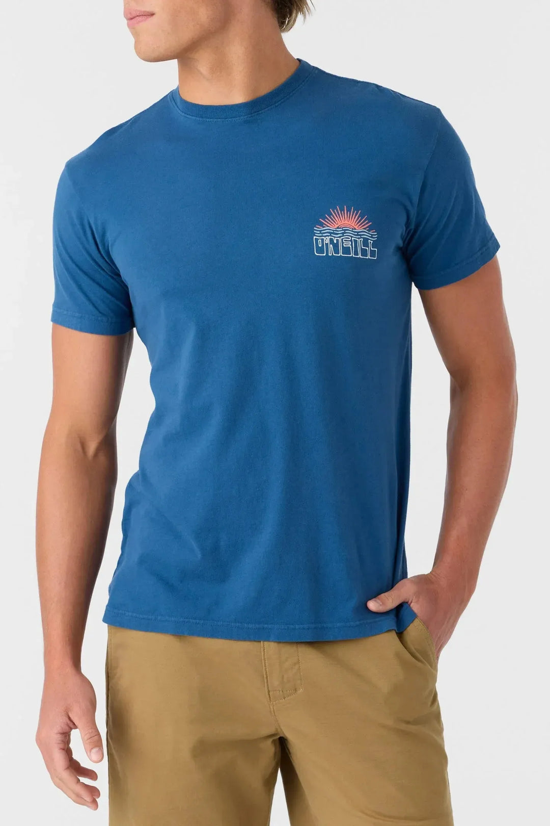 Oneill Men's Rays & Waves Tee Indigo pic 1 | SoHa Surf Shop