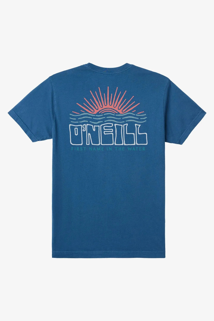 Oneill Men's Rays & Waves Tee Indigo pic 4 | SoHa Surf Shop