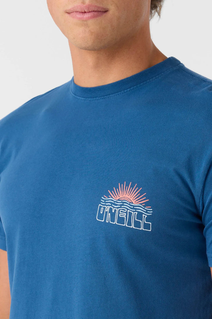 Oneill Men's Rays & Waves Tee Indigo pic 5 | SoHa Surf Shop