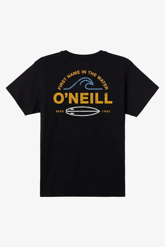 Oneill Men's Rip Tide Tee Black pic 1 | SoHa Surf Shop