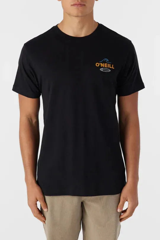 Oneill Men's Rip Tide Tee Black pic 2 | SoHa Surf Shop