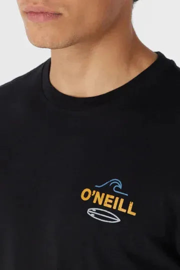 Oneill Men's Rip Tide Tee Black pic 4 | SoHa Surf Shop