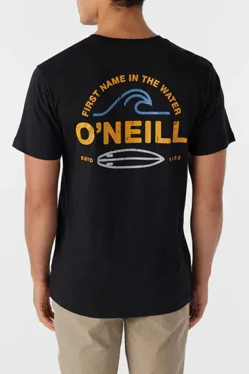 Oneill Men's Rip Tide Tee Black pic 5 | SoHa Surf Shop