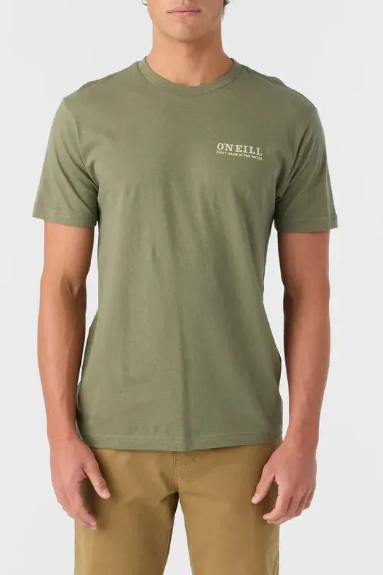 Oneill Men's Sea Spider Standard Tee Deep Lichen Green pic 1 | SoHa Surf Shop