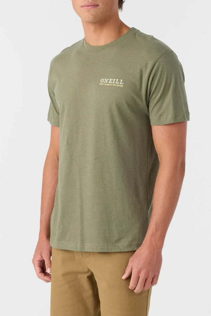Oneill Men's Sea Spider Standard Tee Deep Lichen Green pic 2 | SoHa Surf Shop