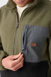 Oneill Men’s Colton High Superfleece Jacket Army pic 6 | SoHa Surf Shop