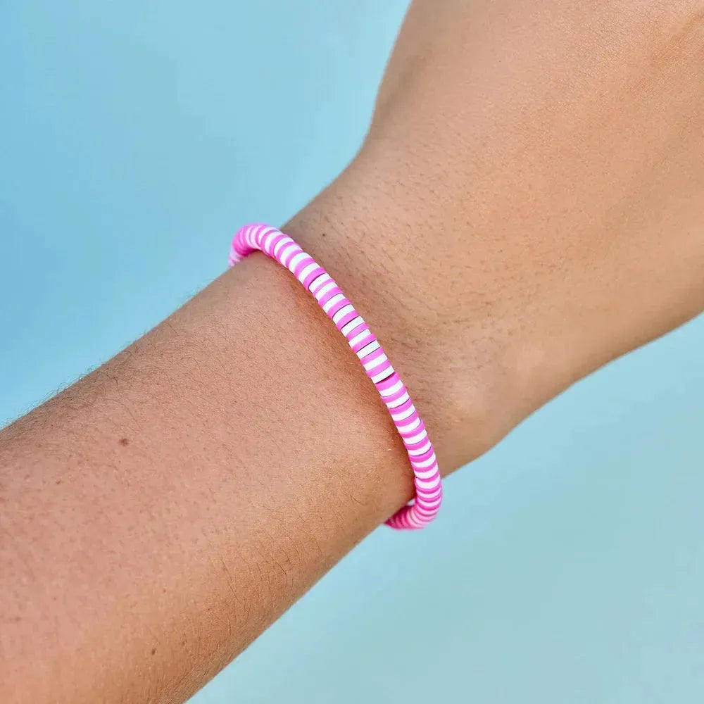 Pura Vida Azalea Seascape Stretch Bracelet Azalea pic 2 | SoHa Surf Shop