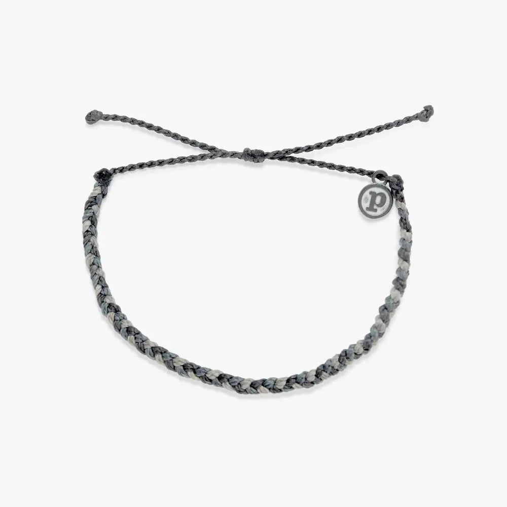 Pura Vida Mini Braided Bracelet Steel pic 2 | SoHa Surf Shop