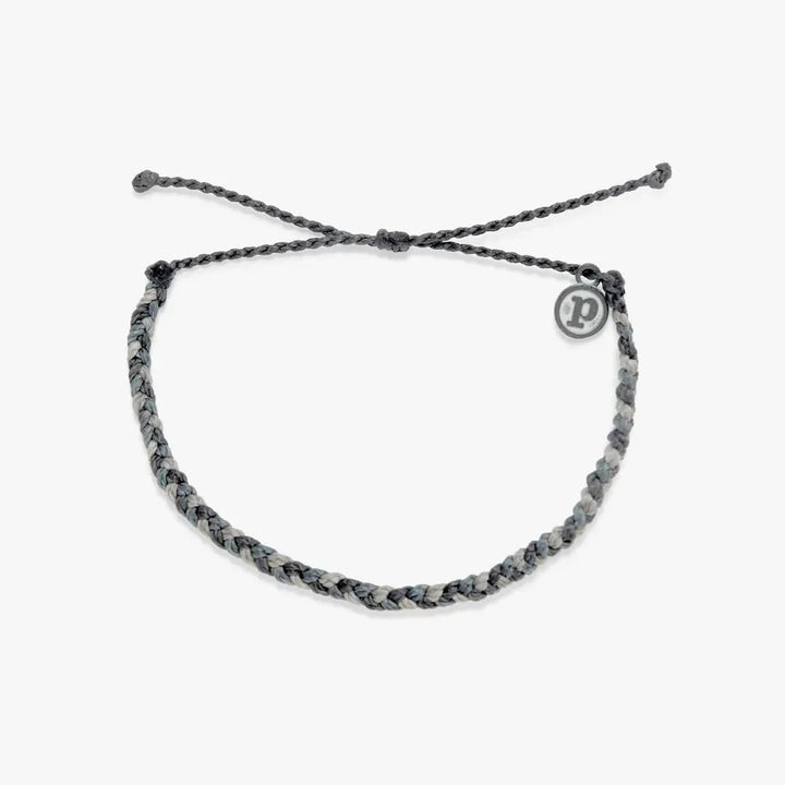 Pura Vida Mini Braided Bracelet Steel pic 2 | SoHa Surf Shop