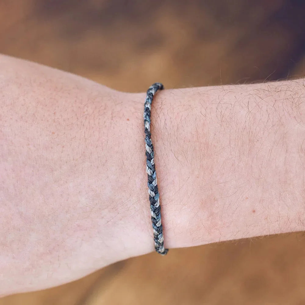 Pura Vida Mini Braided Bracelet Steel pic 3 | SoHa Surf Shop