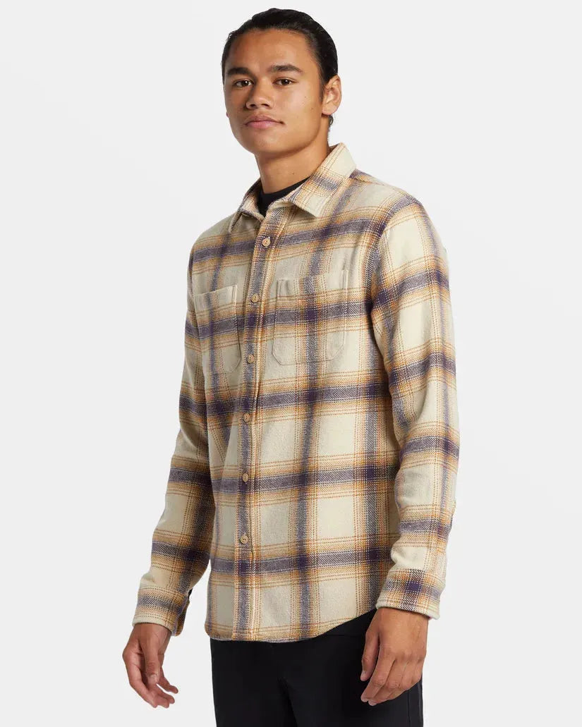 Quiksilver Men's Dna Flannel Fog DNA Flannel pic 3 | SoHa Surf Shop