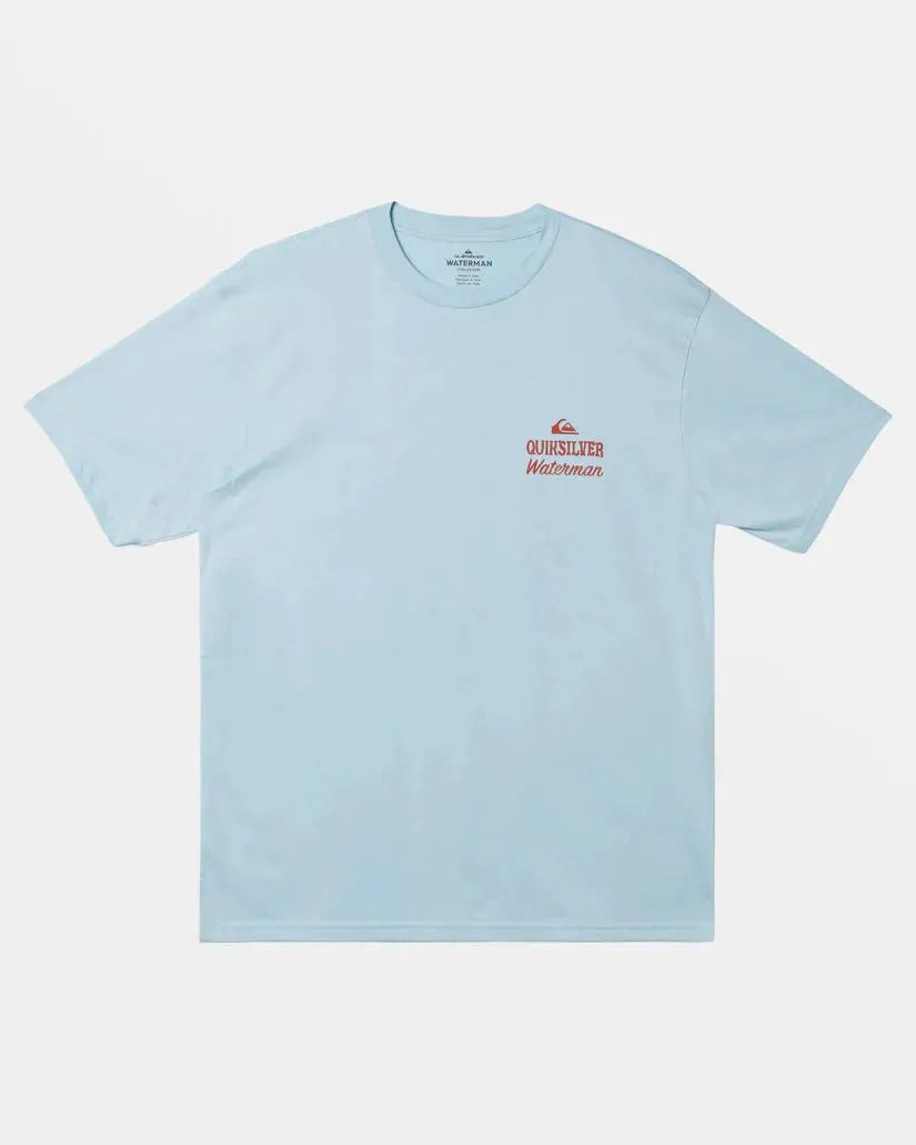 Quiksilver Men's Go Time Tee Dream Blue pic 2 | SoHa Surf Shop