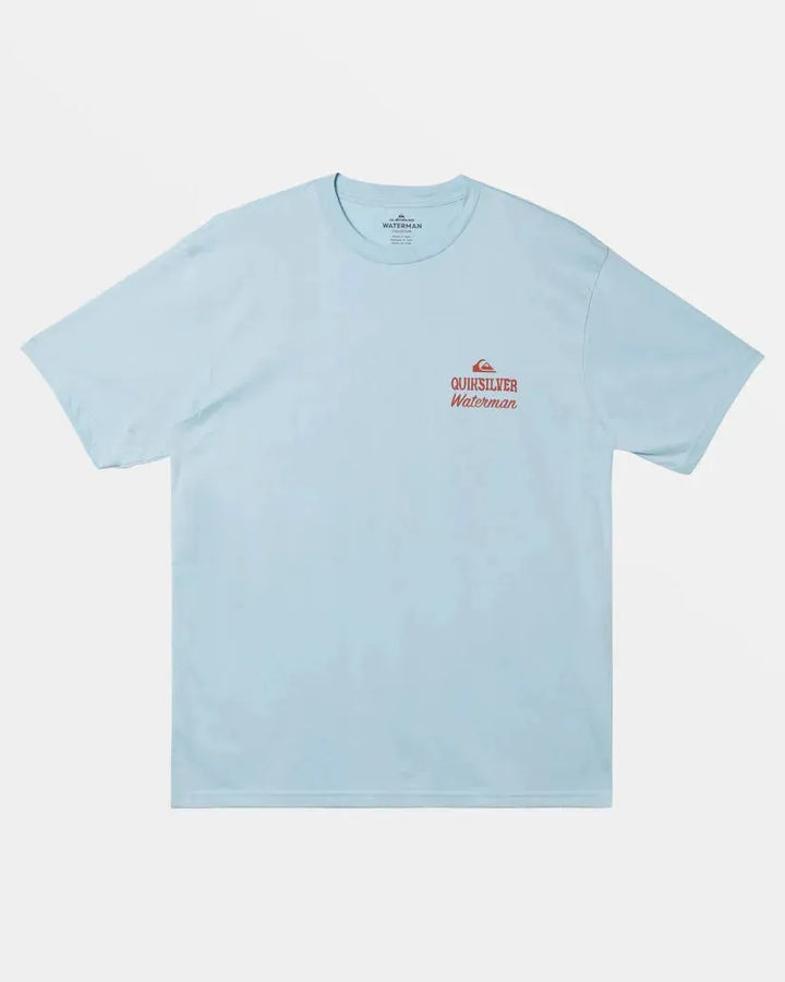 Quiksilver Men's Go Time Tee Dream Blue pic 2 | SoHa Surf Shop
