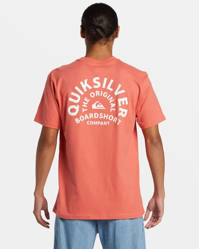 Quiksilver Men's On Target Tee Spiced Coral pic 2 | SoHa Surf Shop