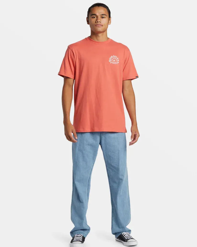 Quiksilver Men's On Target Tee Spiced Coral pic 5 | SoHa Surf Shop
