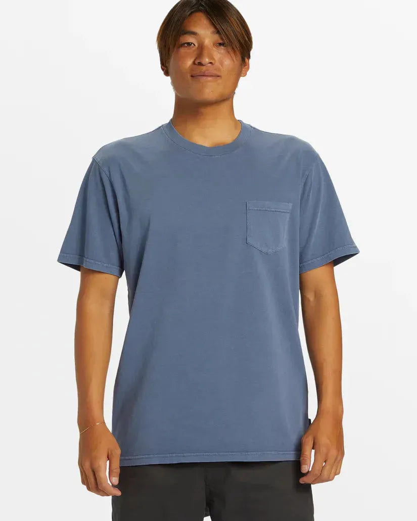 Quiksilver Men's Salt Water Pkt Tee Cloud Blue pic 9 | SoHa Surf Shop