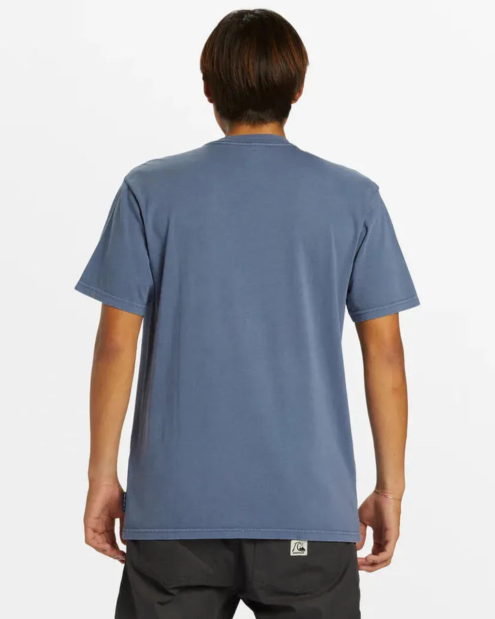 Quiksilver Men's Salt Water Pkt Tee Cloud Blue pic 10 | SoHa Surf Shop