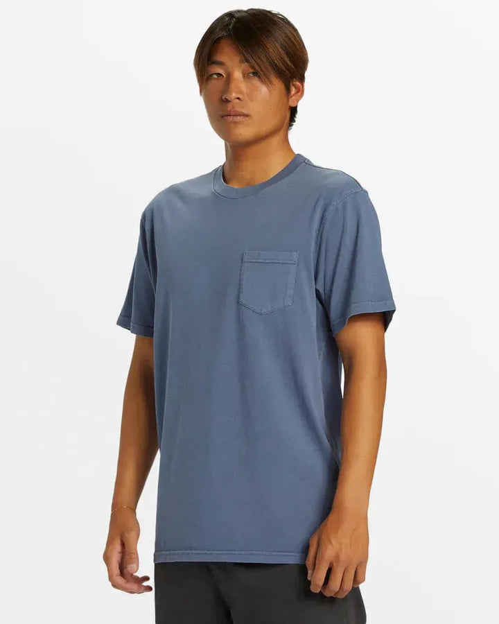 Quiksilver Men's Salt Water Pkt Tee Cloud Blue pic 12 | SoHa Surf Shop