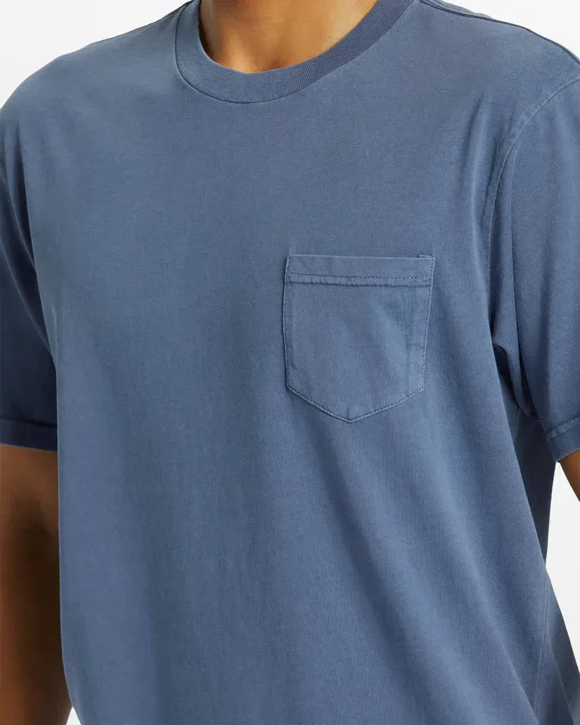 Quiksilver Men's Salt Water Pkt Tee Cloud Blue pic 13 | SoHa Surf Shop