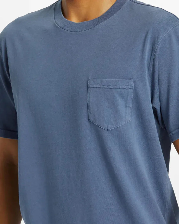 Quiksilver Men's Salt Water Pkt Tee Cloud Blue pic 13 | SoHa Surf Shop