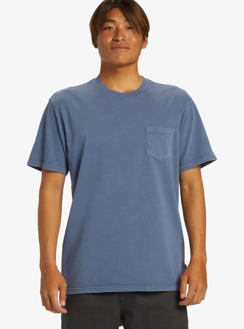 Quiksilver Men's Salt Water Pkt Tee Cloud Blue pic 14 | SoHa Surf Shop