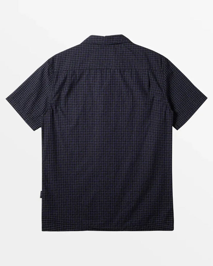 Quiksilver Men's XY Grid Casual Short Sleeve Black pic 2 | SoHa Surf Shop