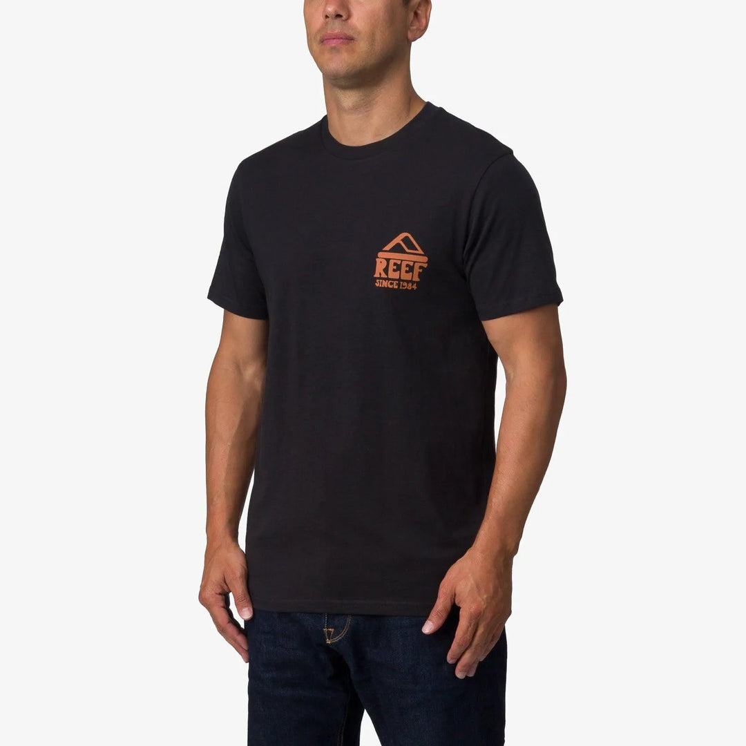 Reef Men's Patty SS Tee Caviar pic 1 | SoHa Surf Shop