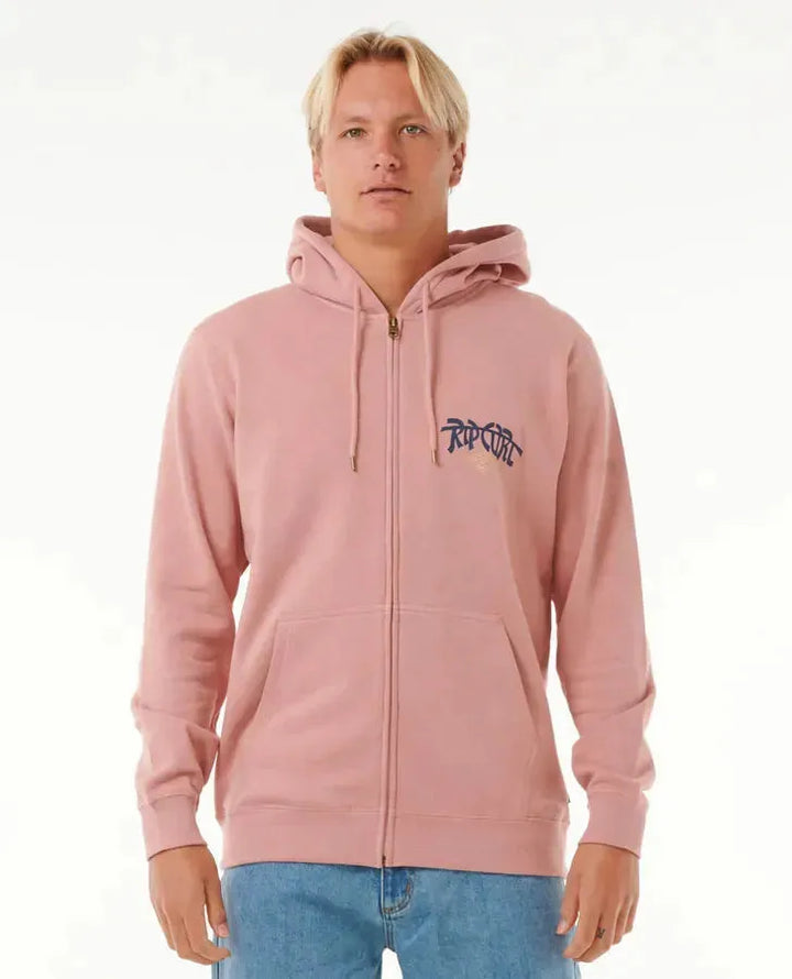 Ripcurl Men's Shred Till Dead Zip Hood Mushroom pic 1 | SoHa Surf Shop