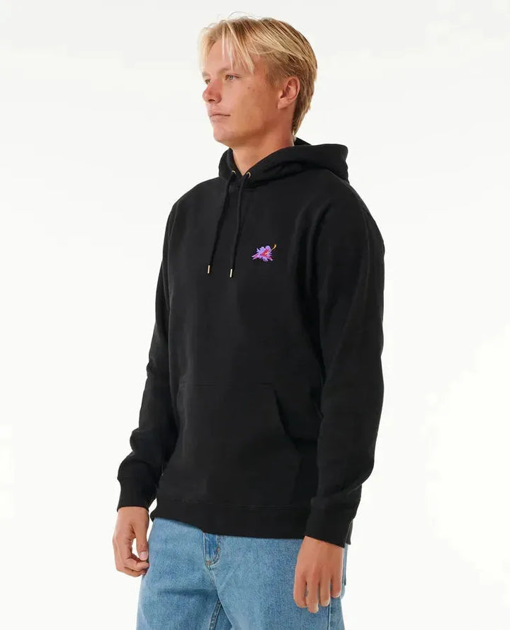 Ripcurl Men's Surf Revival Hoffman Hoodie Black pic 2 | SoHa Surf Shop