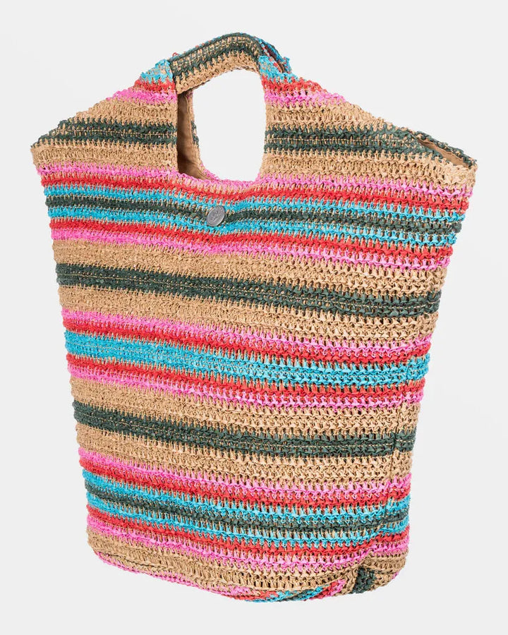 Roxy Women's Coco Pearl Tote Bag Natural pic 4 | SoHa Surf Shop