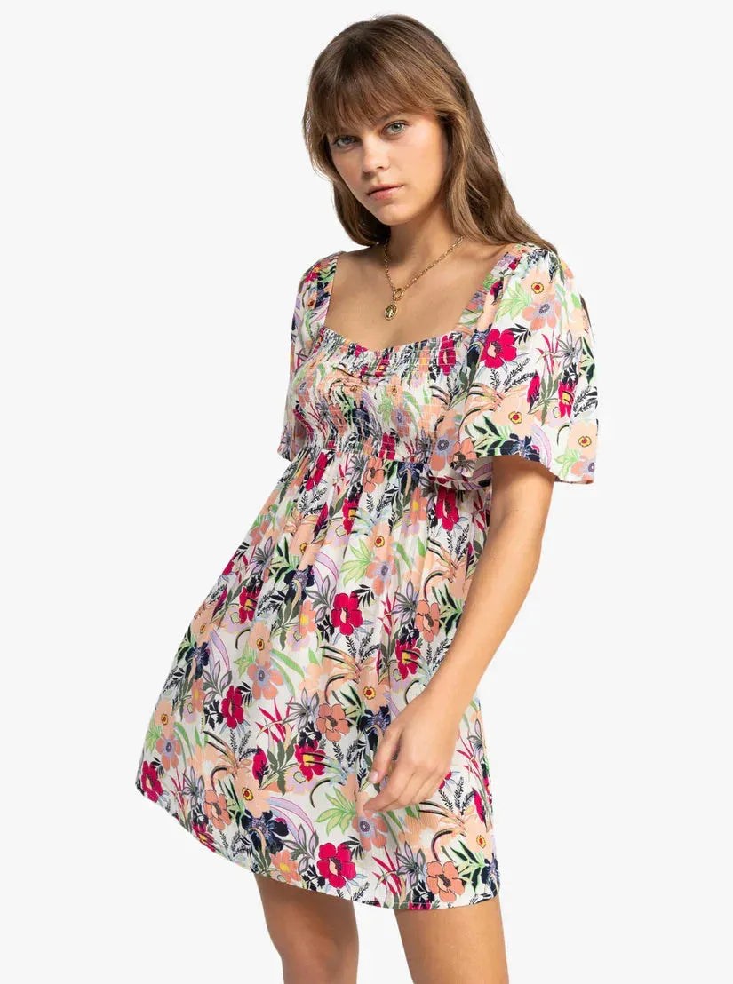 Roxy Women's Golden Dawn Dress Ash Rose Wallflower pic 1 | SoHa Surf Shop