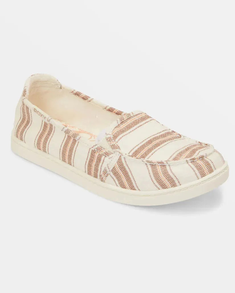 Roxy slip on shoes white shop