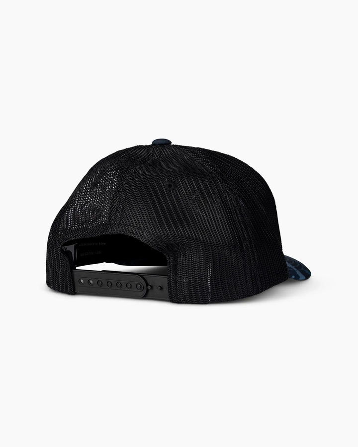 Salty Crew Women's Sealine Retro Trucker Hat Blue Camo pic 3 | SoHa Surf Shop