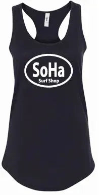 Soha Oval Tank Final Sale Black pic 1 | SoHa Surf Shop