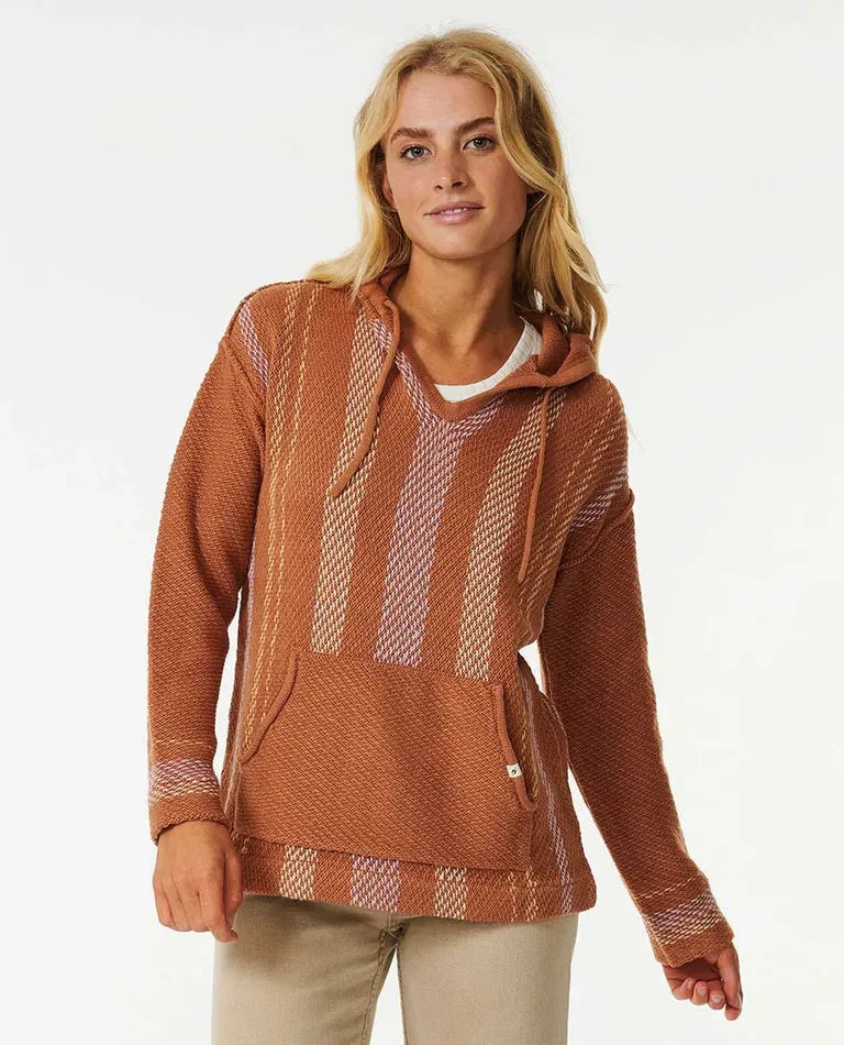 Sunrise Session Poncho Final Sale Light Brown pic 1 | SoHa Surf Shop