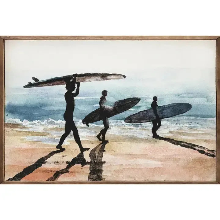 Surfer's On the Beach 16 x 10 x 1.5 pic 1 | SoHa Surf Shop