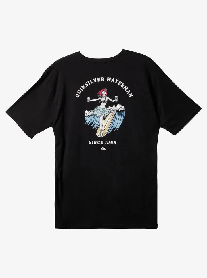 Waterman A Proper Pint Tshirt Black pic 2 | SoHa Surf Shop