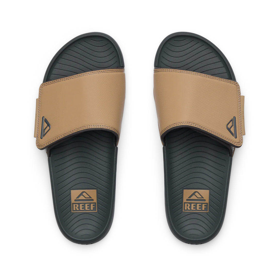 Reef Men’s Phantom Slab Sandals - Black/Tan 2