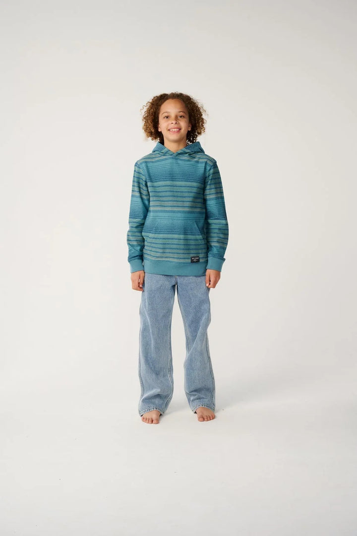 Rip Curl Boys Classic Surf Baja Hood - Dusty Jade