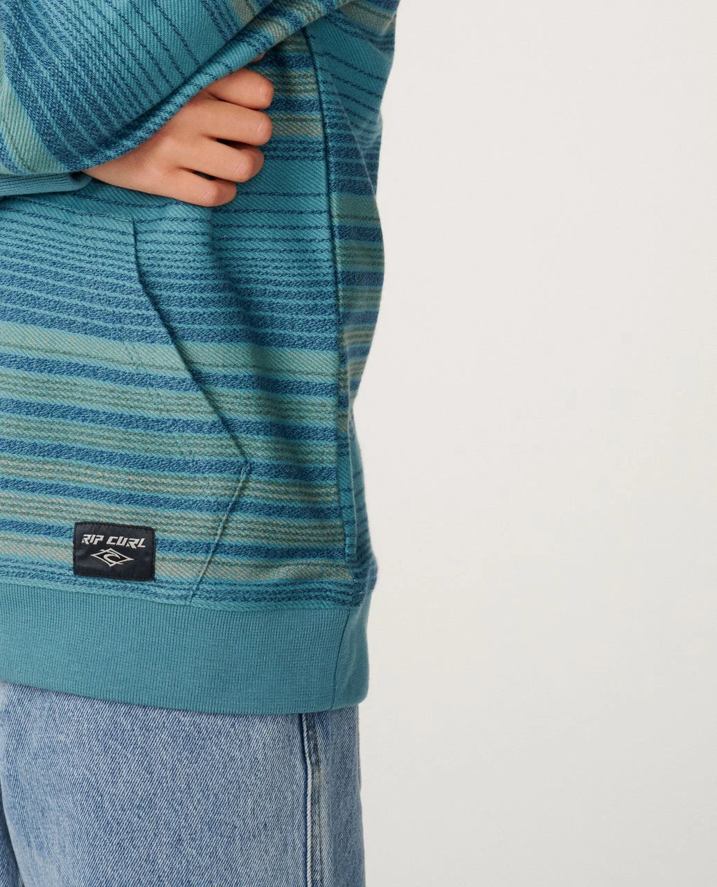 Rip Curl Boys Classic Surf Baja Hood - Dusty Jade 4