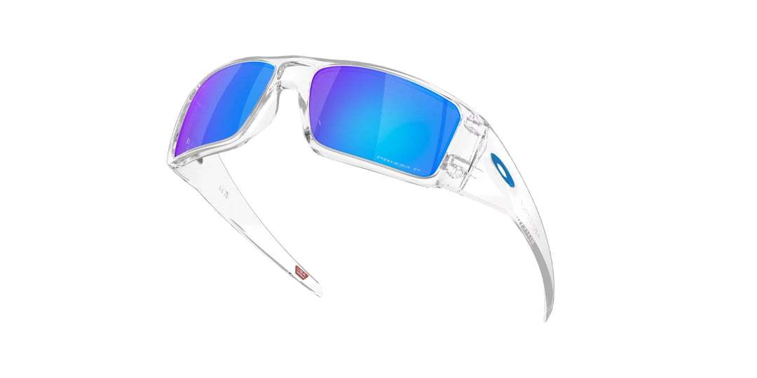 Oakley Heliostat Clear w/ Prizm Sapphire Polarized 3