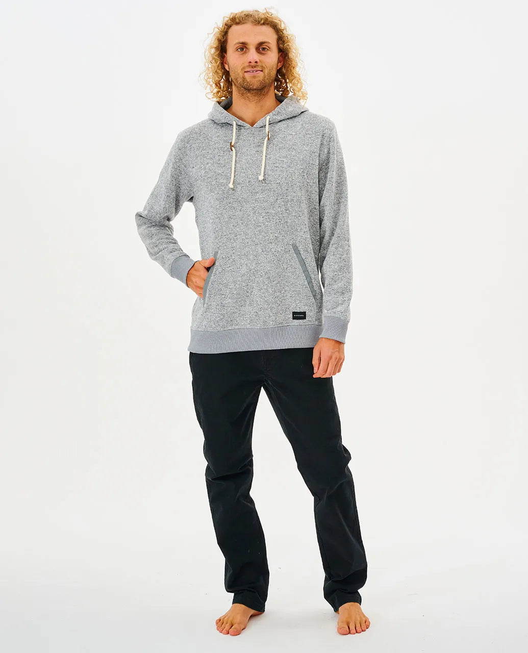 Ripcurl Men’s Crescent Hood - Grey Marle 2