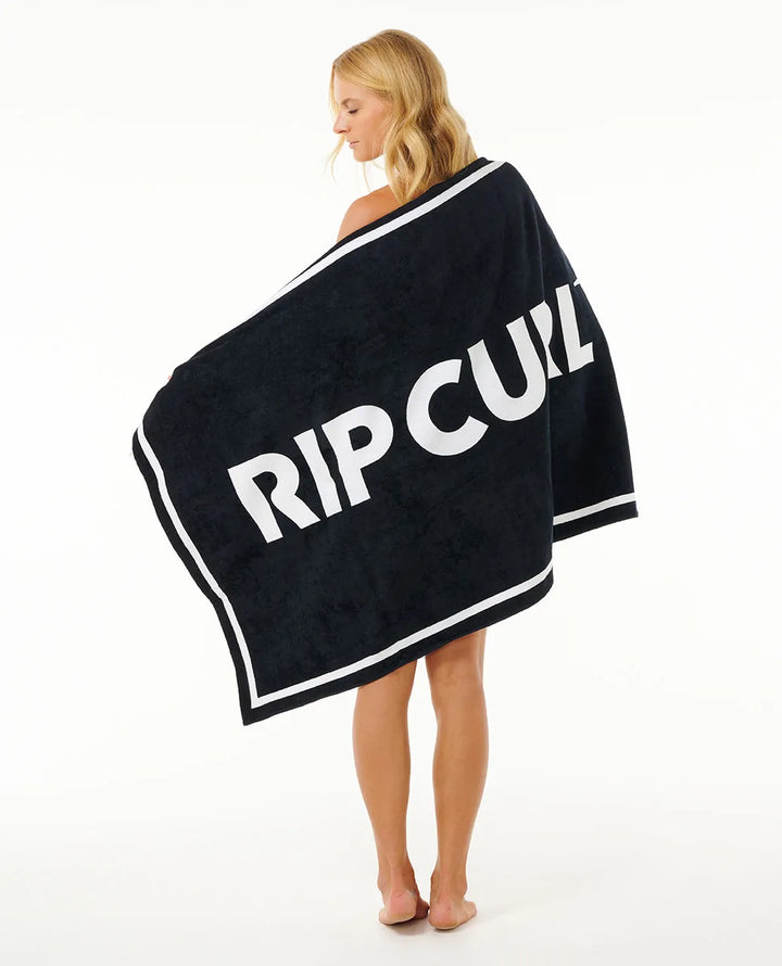 Ripcurl Brand Logo Towel - Black 1