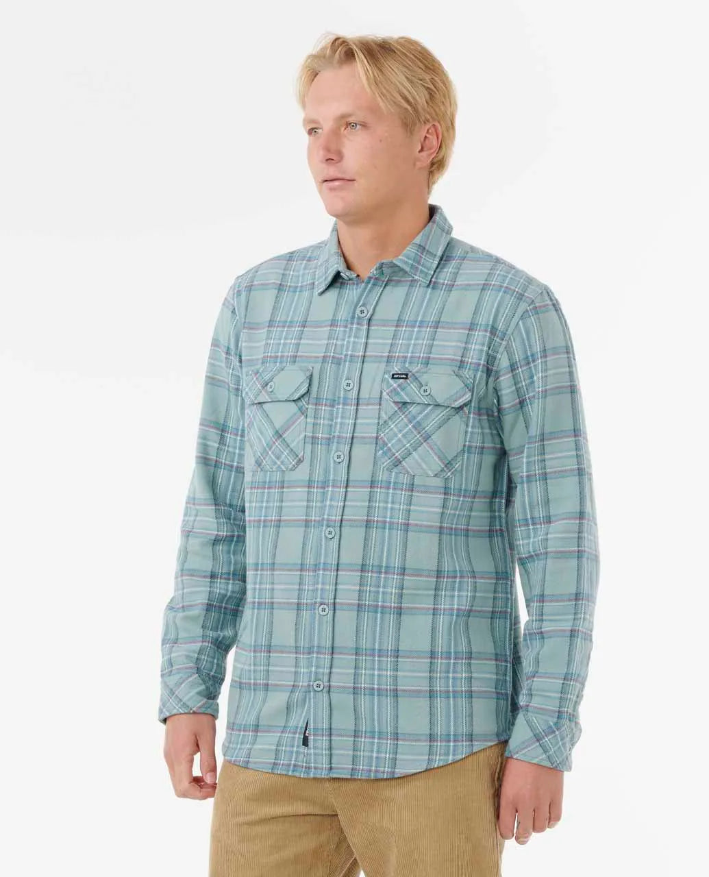 Ripcurl Men's Griffin Flannel Shirt - Blue Lagoon 2