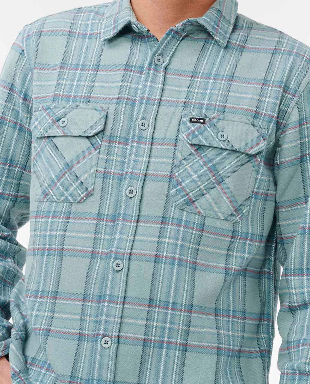 Ripcurl Men's Griffin Flannel Shirt - Blue Lagoon 4